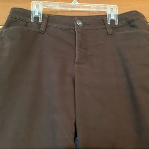 Christopher & Banks Brown Straight Jeans 6/8